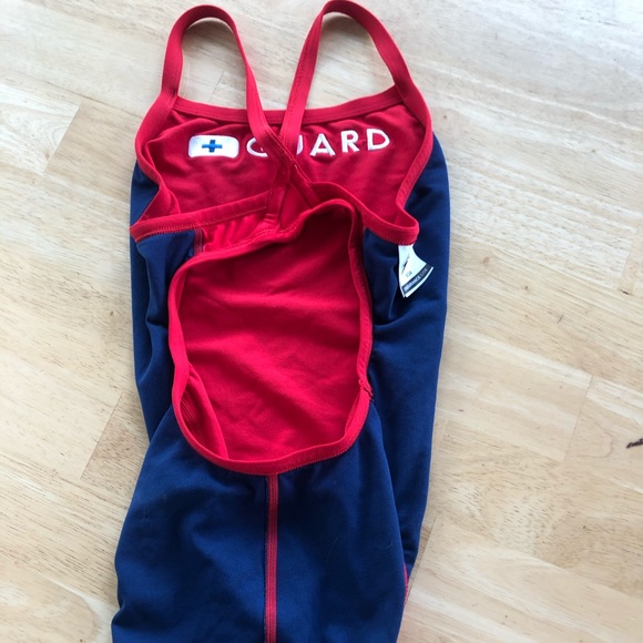 Red Lifeguard Swimsuit - Picture 5 of 5